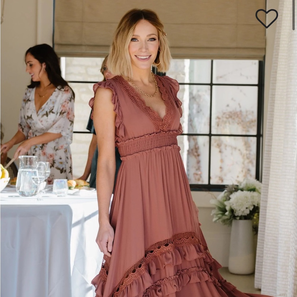 Baltic Born Jasmine dress in Rosy Brown XL